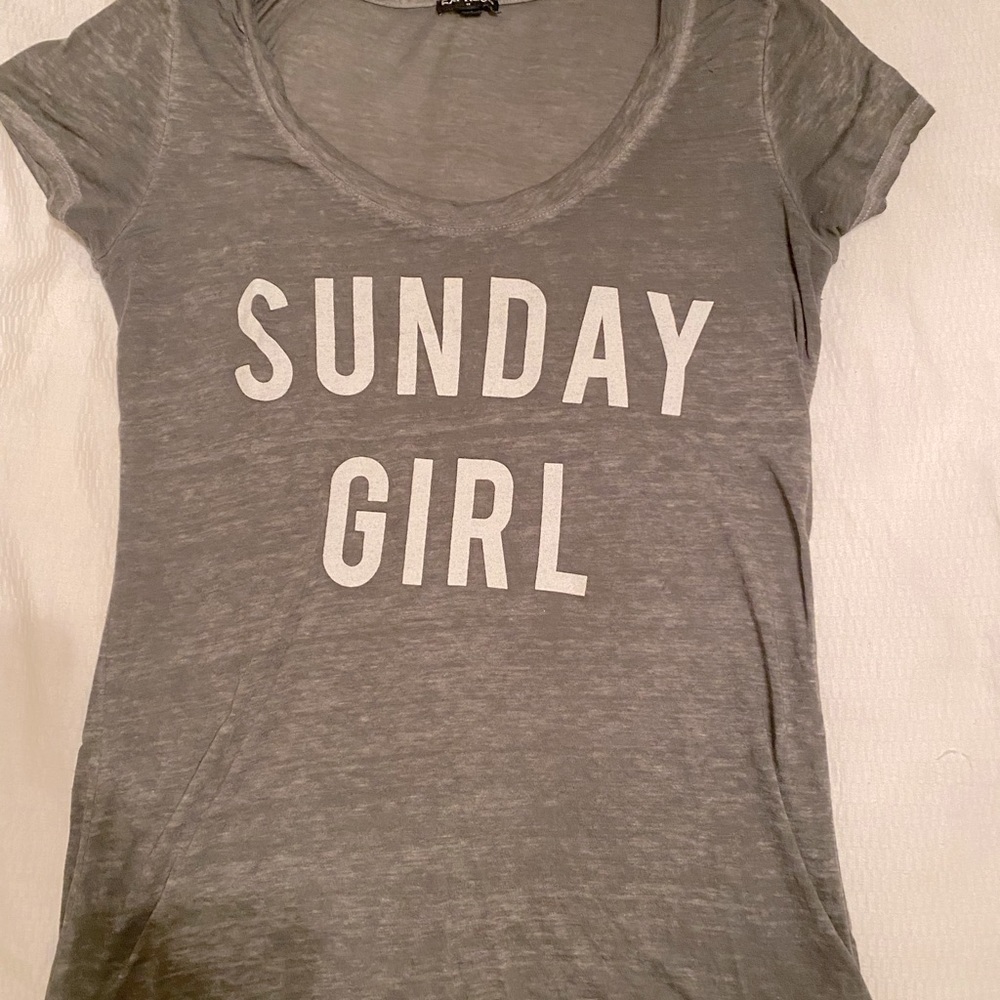 Gray soft tee